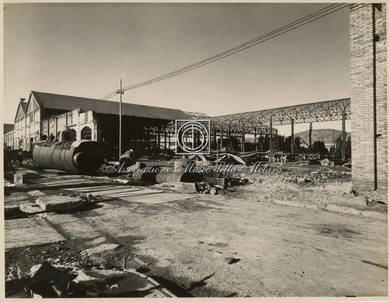 Lavori di ricostruzione in corso - Sala macchine